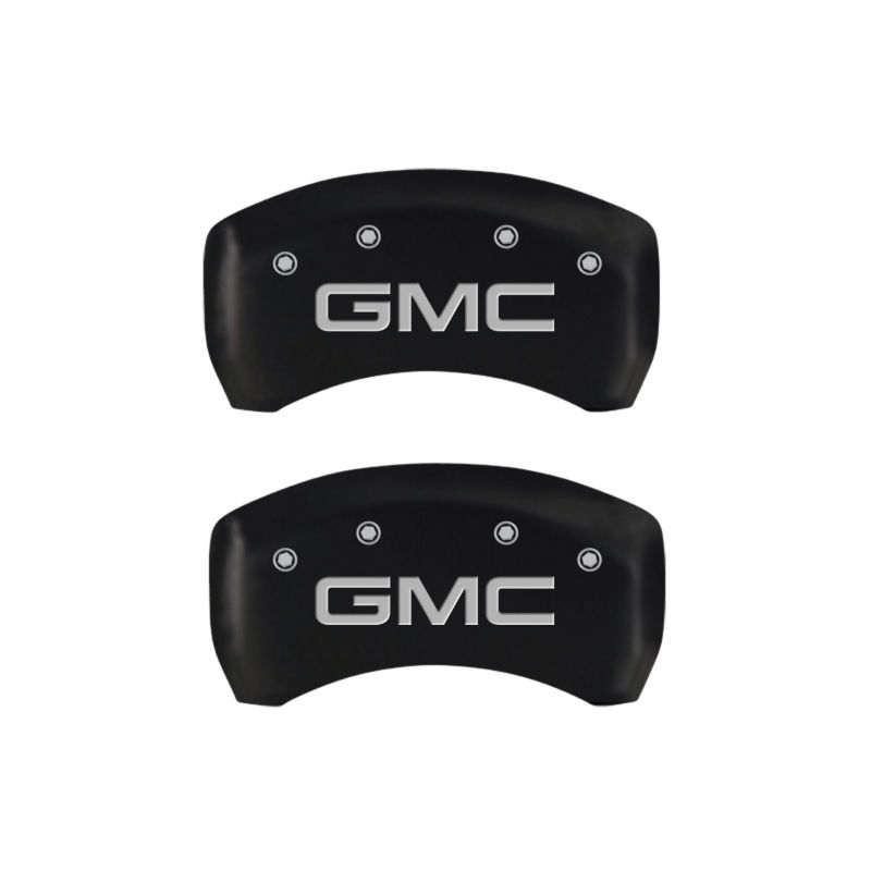 MGP 4 Caliper Covers Engraved Front & Rear GMC Red finish silver ch thumbnail 9