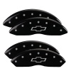 MGP 4 Caliper Covers Engraved F & R Bowtie Black Finish Silver Char 2014 Chevrolet Express 2500 thumbnail 8