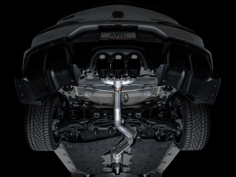 AWE Tuning 2024 Acura Integra Type S DE5 FWD Track Edition Exhaust w/ Triple Diamond Black Tips thumbnail 4