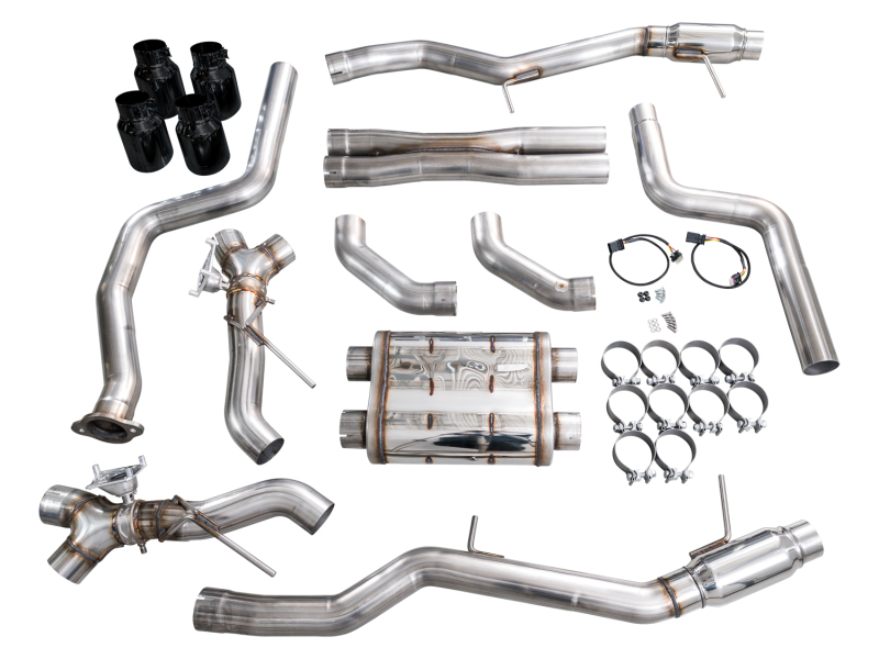 AWE Tuning 22-26 Cadillac CT5-V Blackwing SwitchPath Exhaust - Diamond Black Tips thumbnail 8