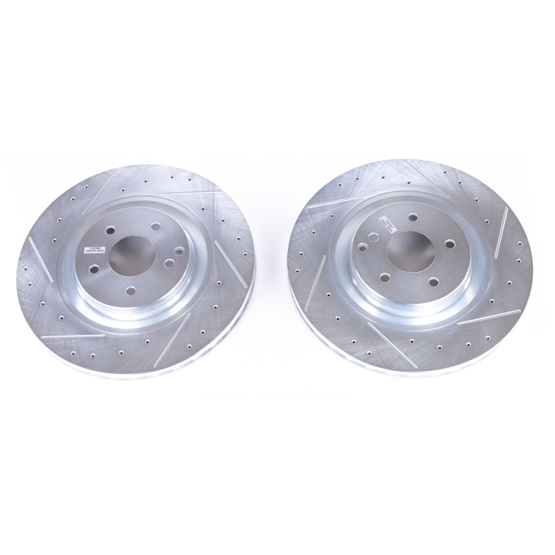 Power Stop 03-06 Mercedes-Benz CLK500 Front Evolution Drilled & Slotted Rotors - Pair thumbnail 2