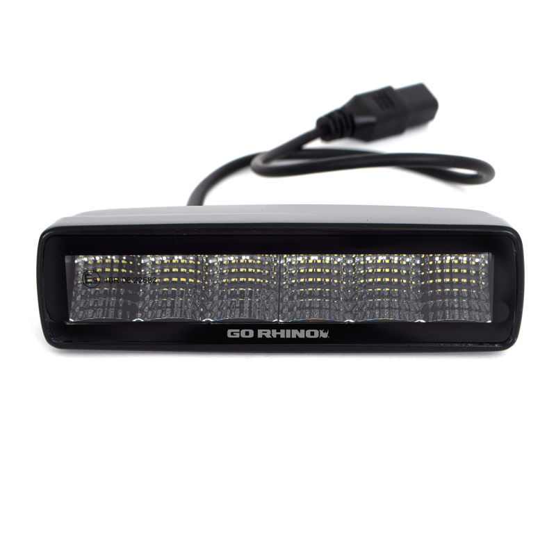 Go Rhino Xplor Blackout Series Sixline LED Flood Light Kit (Surface/Threaded Stud Mnt) - Blk (Pair) thumbnail 4