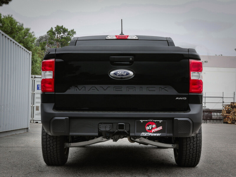aFe Rebel Series 2.5in 409 SS Cat-Back Exhaust w/ Black Tip 2022 Ford Maverick thumbnail 8