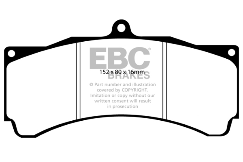 EBC Brakes Yellowstuff Performance Brake Pads thumbnail 4