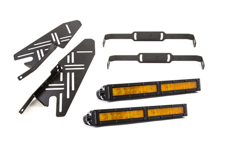 Diode Dynamics 17-19 Ford Raptor SS Fog Kit 12.0 In - Amber Wide thumbnail 3