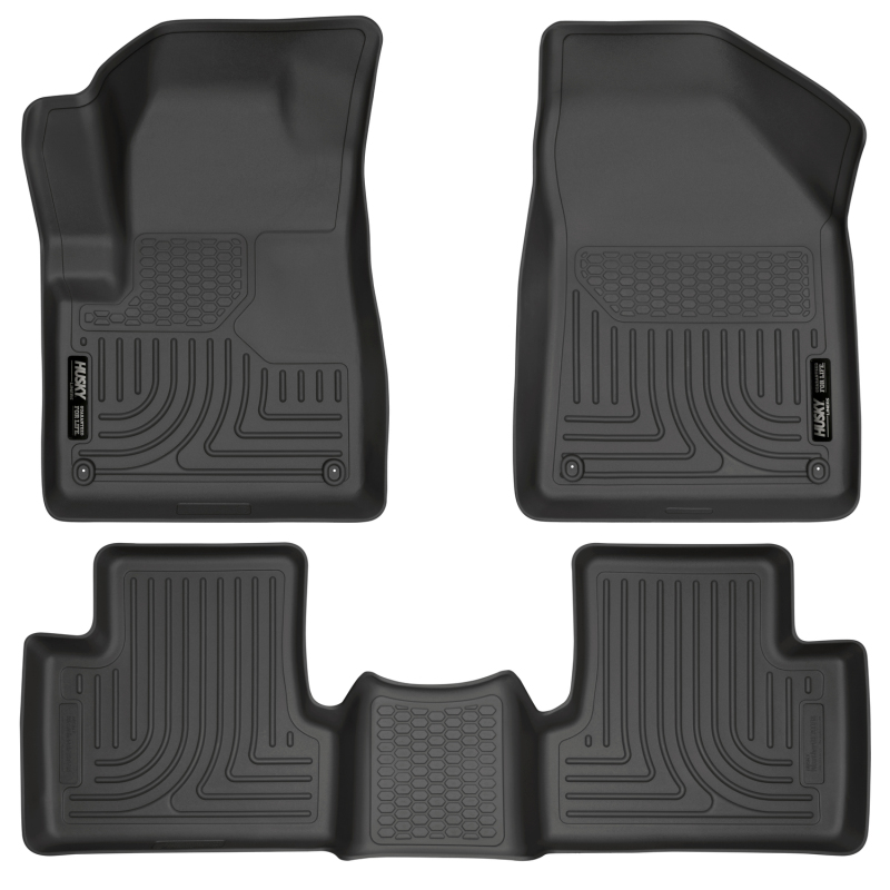 Husky Liners 14 Jeep Cherokee WeatherBeater Black Front and Second Seat Floor Liners thumbnail 3