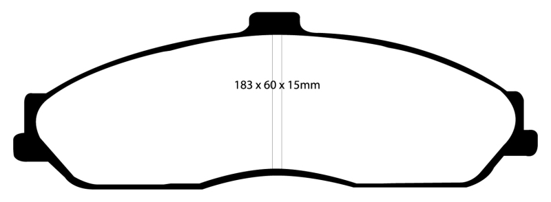 EBC 03-04 Cadillac XLR 4.6 Bluestuff Front Brake Pads thumbnail 2