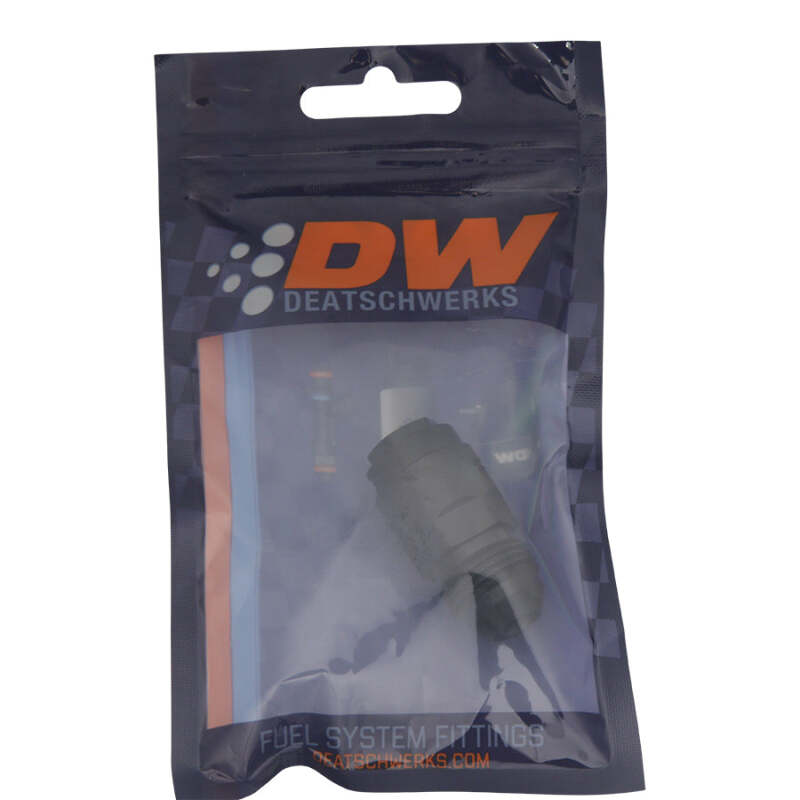 DeatschWerks 8AN Male Flare to 5/16in Female EFI Quick Connect Adapter - Anodized Matte Black thumbnail 5