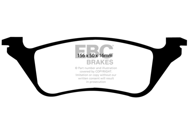 EBC 01-07 Chrysler Town & Country 3.3 Rear Rotors Ultimax2 Rear Brake Pads thumbnail 2