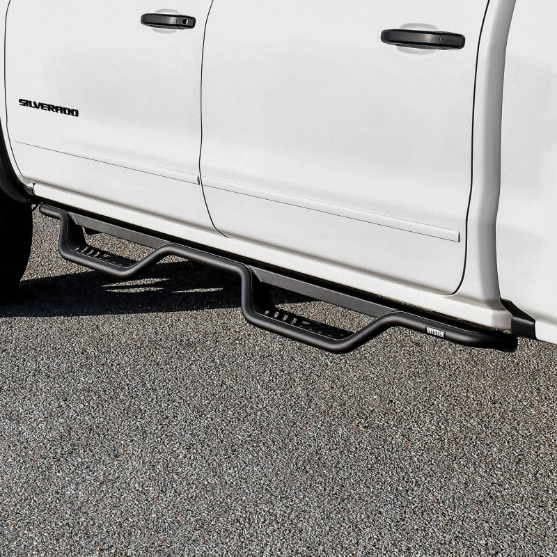Westin 14-18 Chevrolet Silverado/GMC Sierra Crew Cab Outlaw Nerf Step Bars (Excl. Diesel) -Text. Blk thumbnail 8