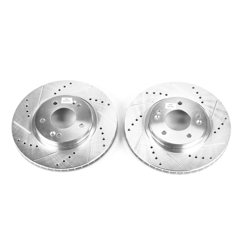 Power Stop 01-06 Hyundai Santa Fe Front Evolution Drilled & Slotted Rotors - Pair thumbnail 7