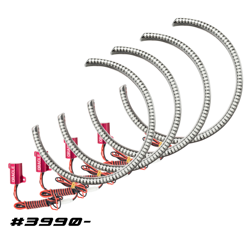Oracle 15-21 Dodge Challenger LED Waterproof Halo Kit - Red thumbnail 3