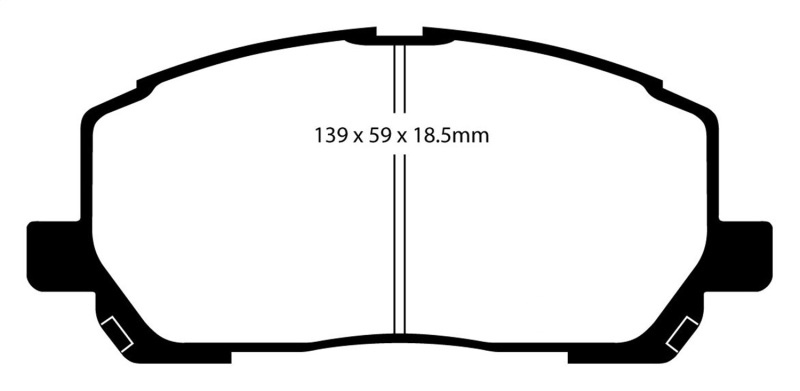 EBC S14 Brake Pad and Rotor Kit (1x ebcDP61634, 1x ebcRK7227) thumbnail 6