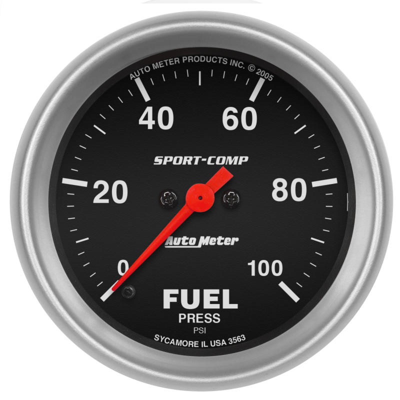 AutoMeter Gauge Fuel Pressure 2-5/8in. 100PSI Digital Stepper Motor Sport-Comp thumbnail 2