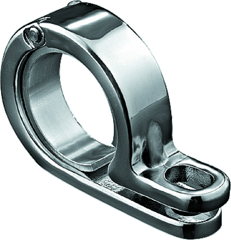Kuryakyn P-Clamps 4017 Motorcycle P-Clamp, Stainless Steel, Chrome Finish, 1 1/2" - 1 5/8", Each thumbnail 3