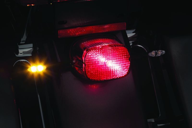 Kuryakyn Kellermann Micro 1000 Collection Turn Signals 2537 Signal, 1000, LED, Clear Lens, Amber Light, Black Housing, Each thumbnail 3