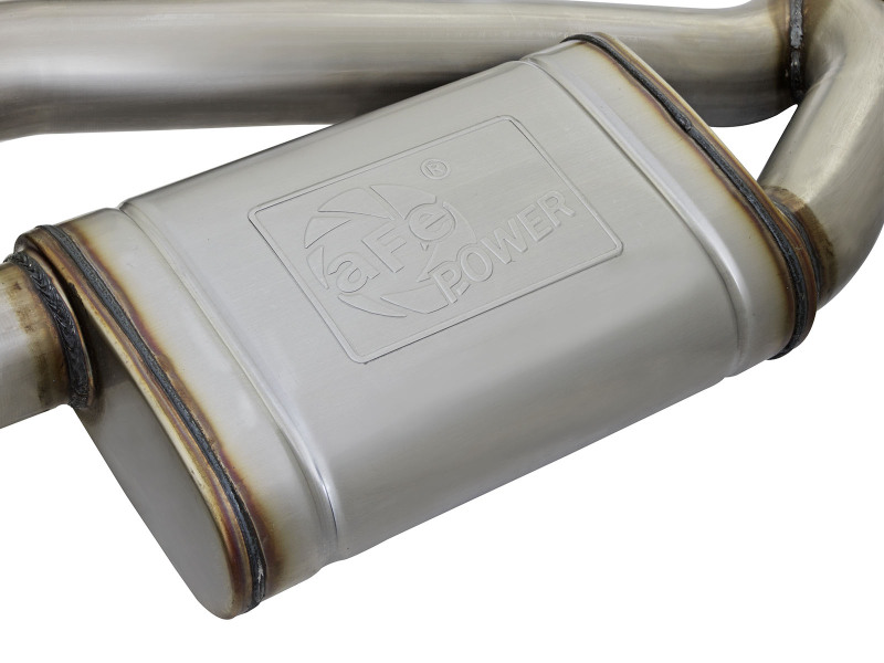 aFe MACH Force XP 3in 304 SS Axle-Back Dual Exhaust (NPP) w/ Polished Tips 16-17 Camaro SS V8-6.2L thumbnail 5