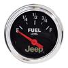 Autometer Jeep 52mm 0 OHMS Empty/90 OHMS Full Short Sweep Electronic Fuel Level Gauge thumbnail 6