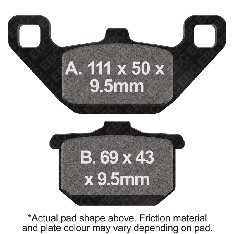 EBC Semi-Sint Vee Brake Pads