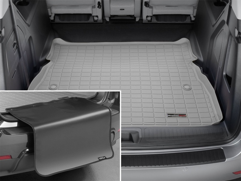WeatherTech 2018+ Honda Odyssey Cargo Liner w/Bumper Protector - Grey (Does Not Cover 3rd Row)
