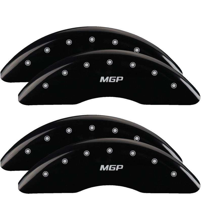 MGP 4 Caliper Covers Engraved Front & Rear 2019+ Ram 2500/3500 Black Finish Silver MGP Logo thumbnail 3