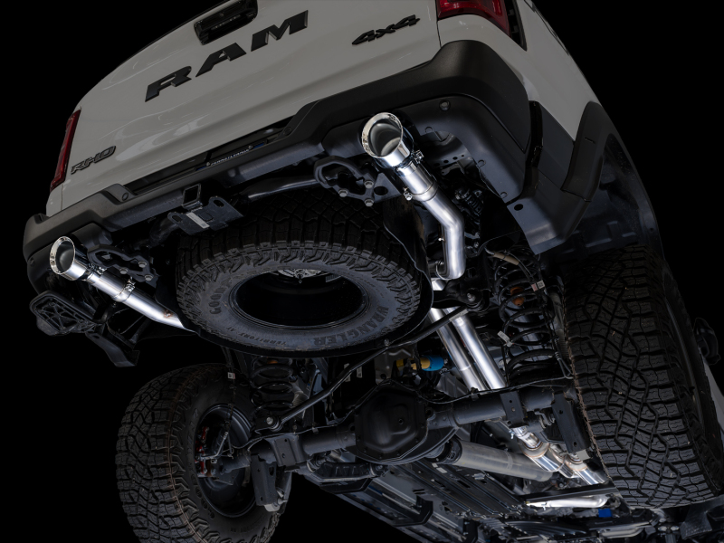 AWE Tuning 2025+ RAM 1500 RHO 3.0 I6 TT 0FG Dual Rear Exit Cat-Back Exhaust - Chrome Silver Tips