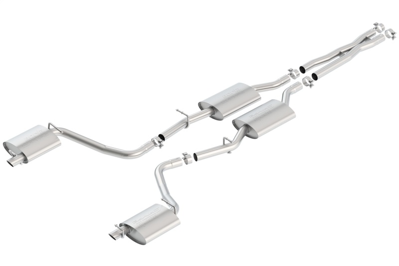 Borla 2015 Dodge Challenger 3.6L V6 S-TYPE Catback Exhaust No Tips Factory Valance thumbnail 4