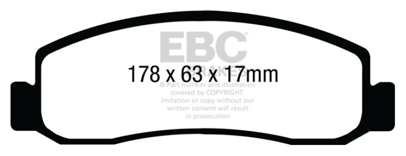 EBC Yellowstuff Brake Pads DP41898R Disc Pad thumbnail 5