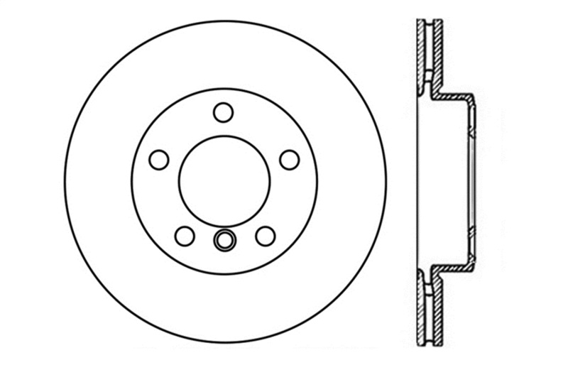 StopTech 9/07-09 BMW 328 Slotted & Drilled Left Front Rotor thumbnail 3