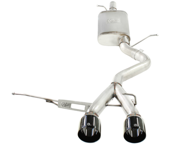 aFe MACH Force XP Exhaust 304SS Cat-Back w/ Black Tips 2008 VW Golf R32 V5 3.2L thumbnail 7