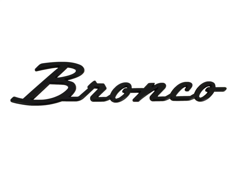 Ford Racing 21-24 Bronco Classic Script Fender Badge Kit - Gloss Black thumbnail 9