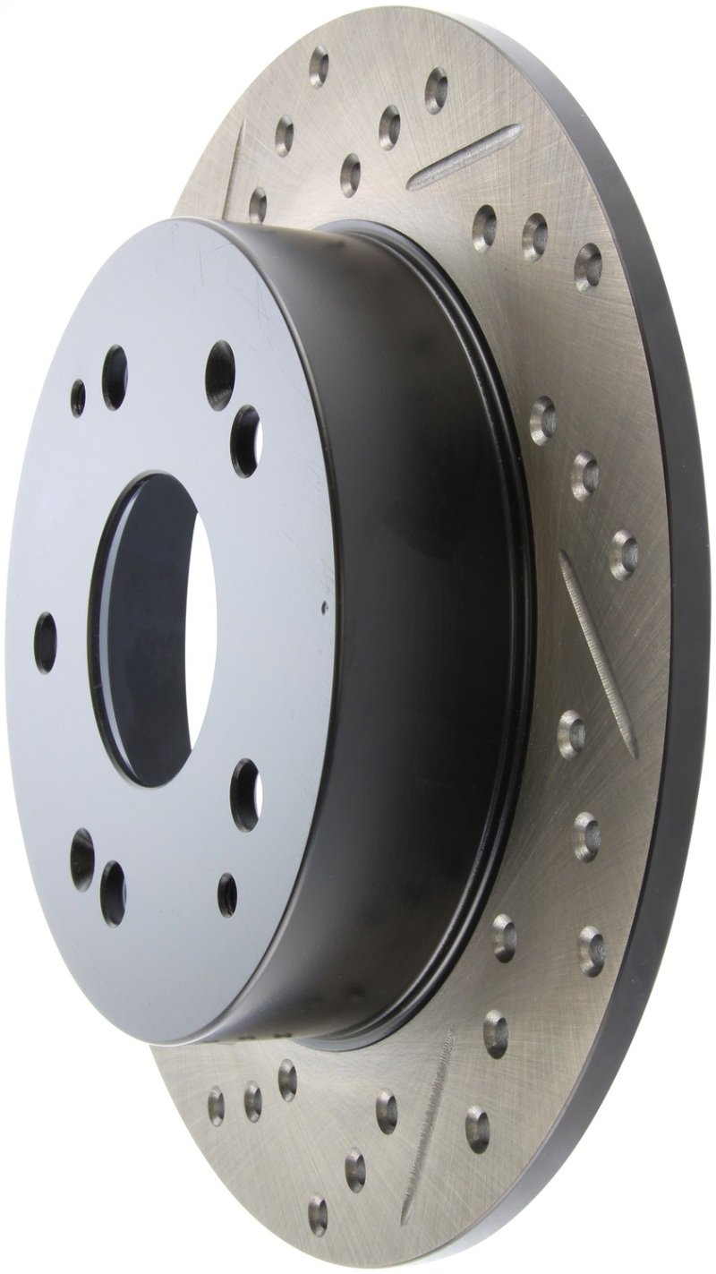 StopTech 02-06 Acura RSX Incl. Type S / 97-01 Integra Type R Slotted & Drilled Right Rear Rotor thumbnail 6