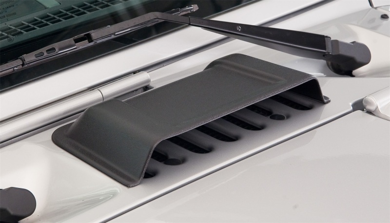 Bushwacker 98-18 Jeep Wrangler Trail Armor Hood Scoop (Textured Tpo) - Black thumbnail 4