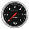 AutoMeter Sport-Comp 5in. 0-6K RPM In-Dash Tachometer Gauge thumbnail 6
