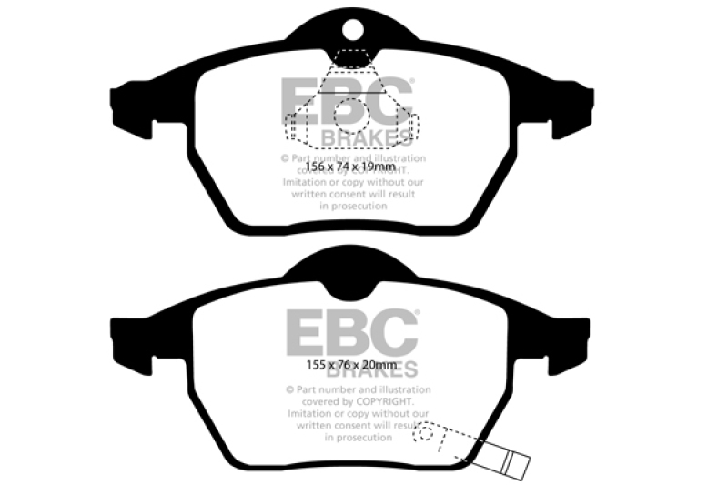 EBC S2 Brake Pad and Rotor Kit (1x ebcDP21443, 1x ebcUSR1070) thumbnail 9