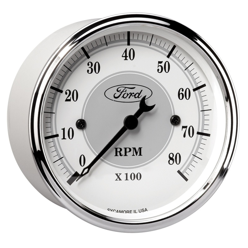 Autometer 3 1/8in In-Dash 8000 RPM Incandescent Flood Lit Tachometer thumbnail 8