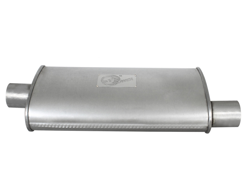 aFe Scorpion Replacement Alum Steel Muffler Double Layer 2-1/2in In/Out Center/Offset 18inL x9inW thumbnail 6