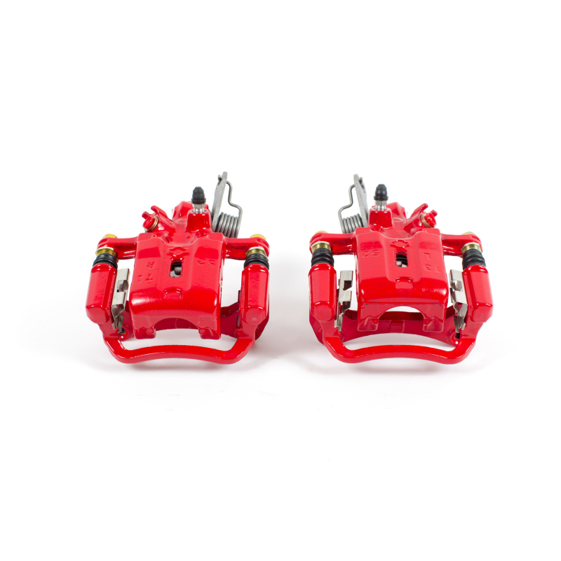 Power Stop 2001 Infiniti I30 Rear Red Calipers w/Brackets - Pair thumbnail 2