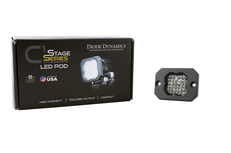 Diode Dynamics Stage Series C1R - White Flood Flush Mount LED Pod (one) thumbnail 3