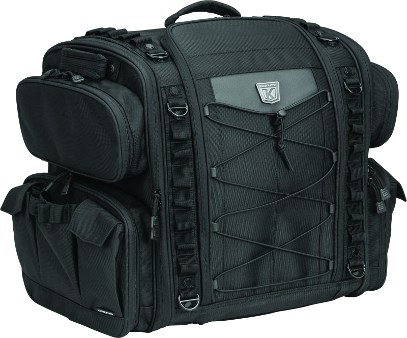 Kuryakyn Momentum Road Warrior Bags 5284 Saddle Bag, Warrior, Sissy Bar, 1,200 Denier, Black, Universal, Each thumbnail 4