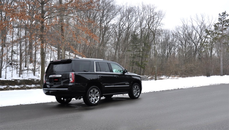 Corsa 2015-2020 GMC Yukon Denali 6.2L V8 Single Side Exit Cat-Back Exhaust w/ Polished Black Tips thumbnail 8