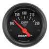 AutoMeter Gauge Differential Temp 2-1/16in. 100-250 Deg. F Electric Z-Series thumbnail 6