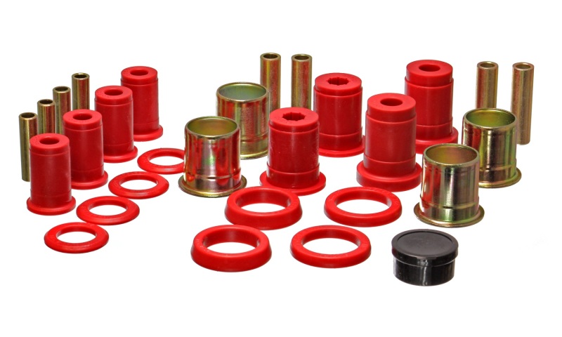 Energy Suspension 75 Chevy Monza/Vega Red Rear Control Arm Bushing Set thumbnail 2