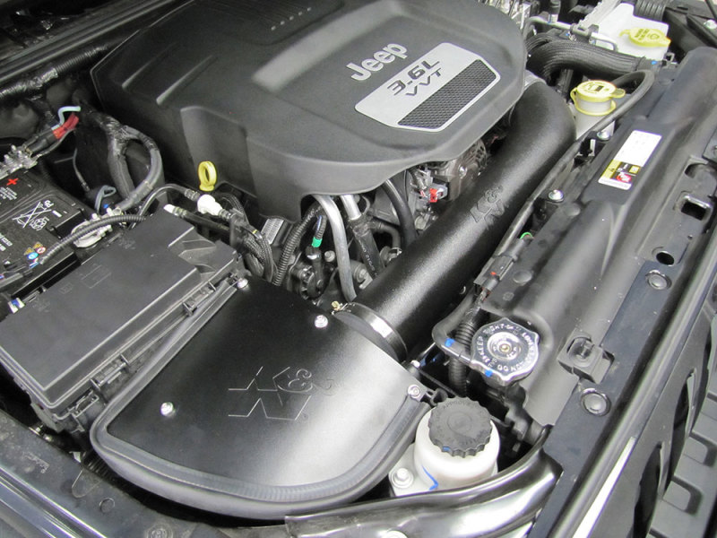 K&N 12-14 Jeep Wrangler V6 3.6L Performance Intake Kit thumbnail 3