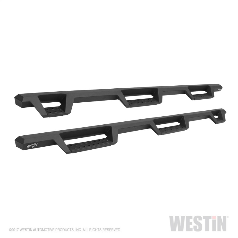 Westin 10-18 Dodge Ram Crew Cab 5ft & 6ft Bed HDX Drop Wheel-To-Wheel Nerf Step Bars - Text. Blk thumbnail 2