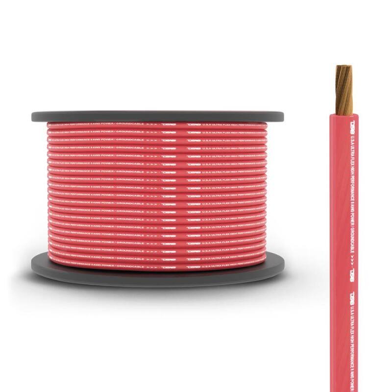 DS18 8-GA Power And Ground 250-Feet Black