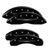 MGP 4 Caliper Covers Engraved Front & Rear Style 2/Chrysler Wing Black finish silver ch thumbnail 8
