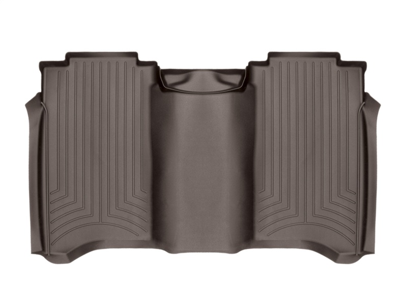 WeatherTech 2017+ Nissan Titan / Titan XD Rear FloorLiner - Cocoa (Crew Cab; Fits Both Vinyl/Carpet)