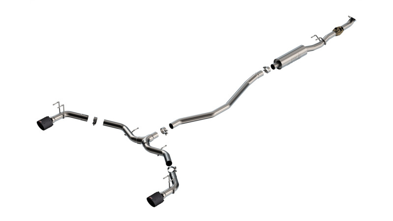 Borla 2023 Integra/22-23 Civic Si 1.5L 4 CYL. MT FWD 4DR 2.50in S-Type Catback Exhaust Carbon Fiber thumbnail 2