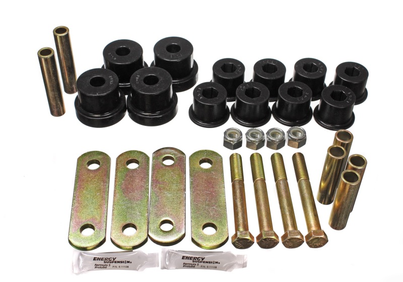 Energy Suspension 67-81 Chevrolet Camaro Black Heavy Duty Shackle Set (Includes Hardware) thumbnail 3